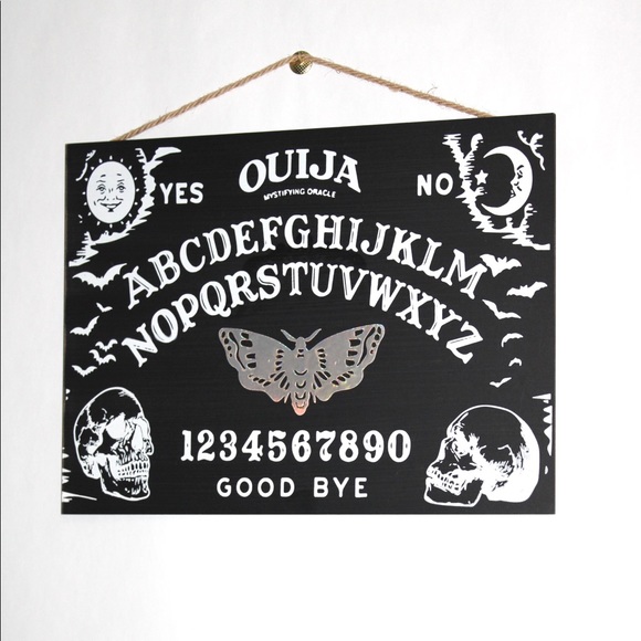 DECORATIVE WALL HANGING WOOD OUIJA BOARD NEW💀🎃 - Picture 12 of 16
